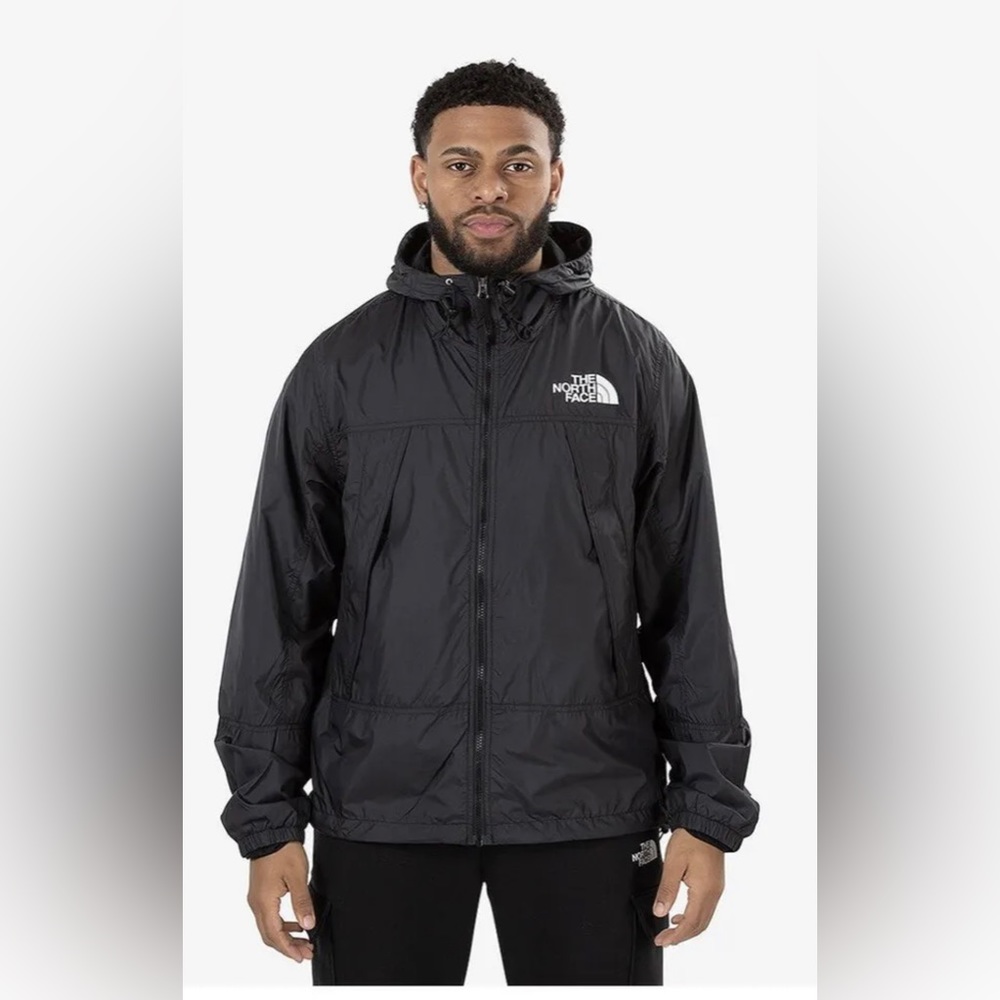 The North Face Men's Hydrenaline Wind Jacket Full-Zip Windbreaker Black Sz Small